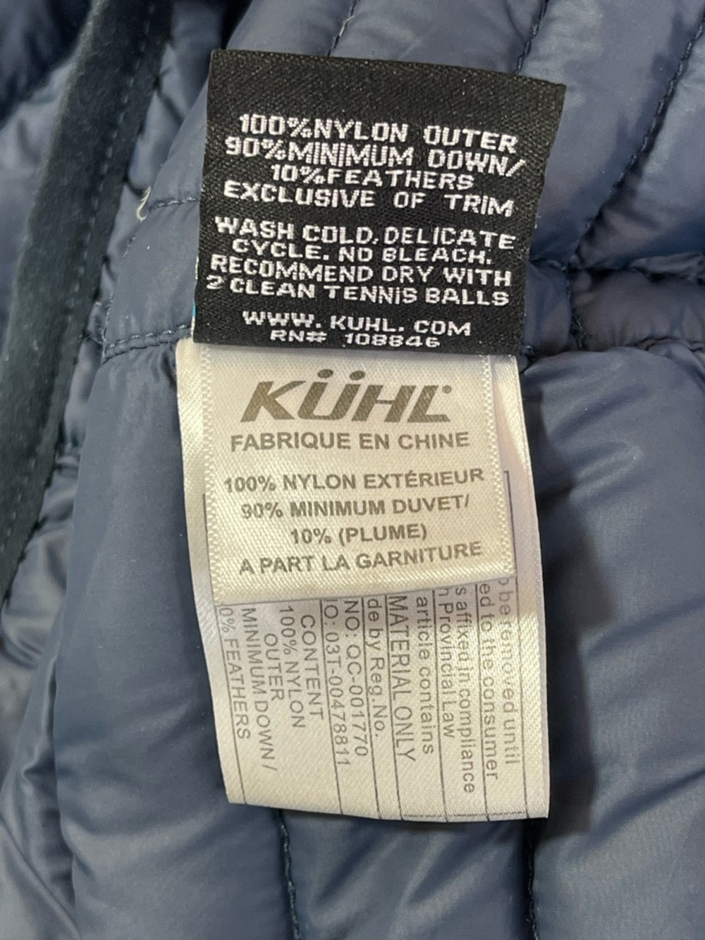 Kuhl Spyfire Men's Insulated 800 Fill Down Jacket - Slate Blue Size XL - Picture 7 of 8